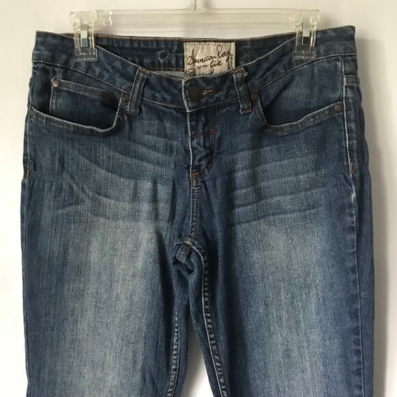 American Rag Jeans Size 7 Regular Womens Straight Leg Medium Distressed Wash - Picture 5 of 12